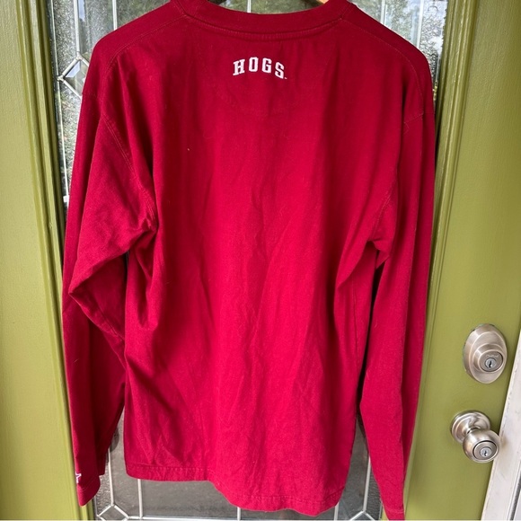 Starter Arkansas Razorbacks Red T-Shirt Vintage 90's, Size Large Embroidered - Picture 6 of 7